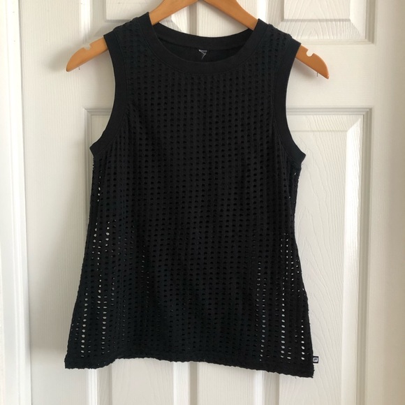 Fabletics Tops - Fabletics Open Black Muscle Tank